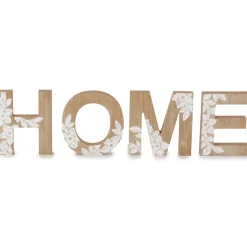 Carved Wood Home Letters with Floral Designs