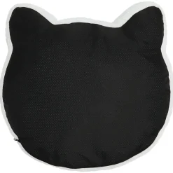 Cat Head Shaped Sherpa Bed Warm Cozy Portable Washable Non Slip Bottom