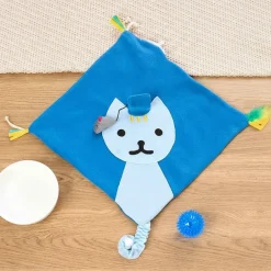 Cat Indoor Play Mat With 5 Attached Toys
