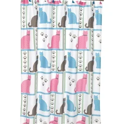 Cat Paw Print Shower Curtain or Valance