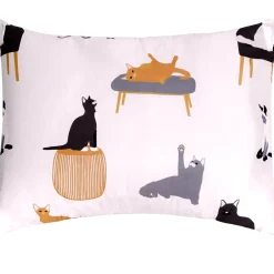 Cat's Life Reversible King Complete Comforter Set