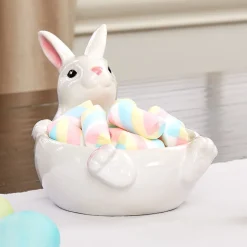 Ceramic Easter Bunny 5" Serving Bowl