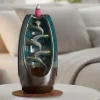 Ceramic Sankara Stone Waterfall Incense Burner or 100 Incense Cones