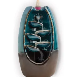 Ceramic Sankara Stone Waterfall Incense Burner or 100 Incense Cones