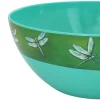Charming Green Dragonfly Salad Bowl in Melamine