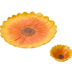 Chip and Dip Flower Ceramic Serving Platter