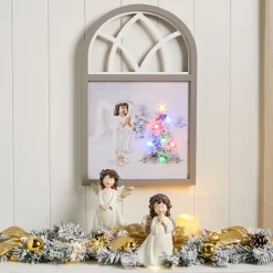 Christmas Angel Framed Lighted Wall Art