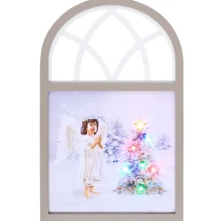 Christmas Angel Framed Lighted Wall Art