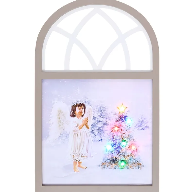 Christmas Angel Framed Lighted Wall Art