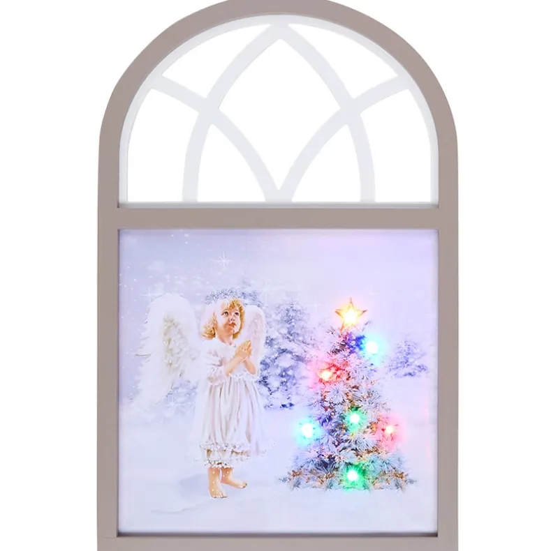 Christmas Angel Framed Lighted Wall Art