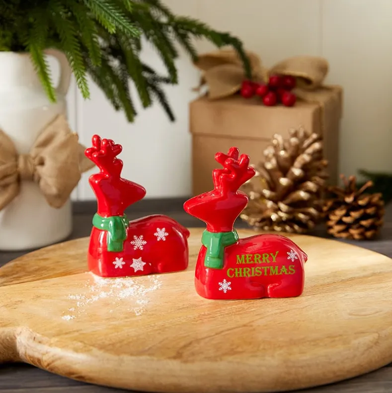 Christmas Deer Kitchen - Magnet or Salt & Pepper Shakers