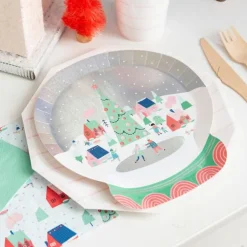 Christmas Disposable Paper Dinnerware Sets