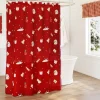 Christmas Dogs Shower Curtain, Bath Rug, Hand Towels, Valance, or Hooks