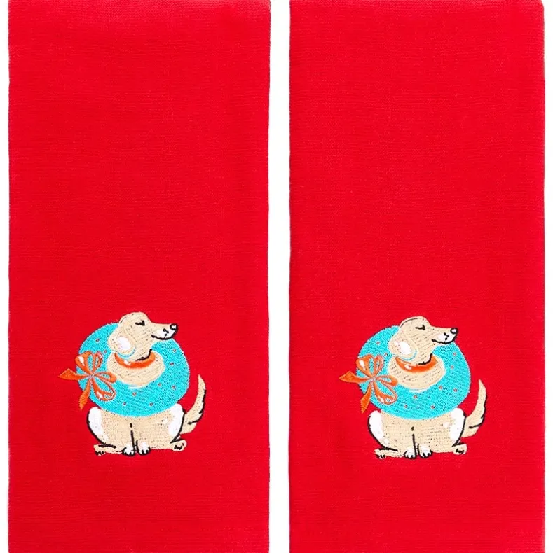 Christmas Dogs Shower Curtain, Bath Rug, Hand Towels, Valance, or Hooks