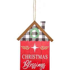 Christmas Hanging Home Sentiment Wall Decor - Blessings or Christmas