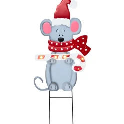 Christmas Mouse Garden Stake