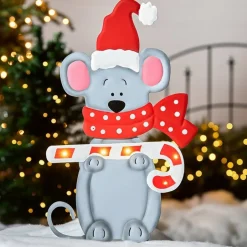 Christmas Mouse Garden Stake