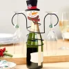 Christmas Wine Bottle And Glass Holder