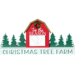 Christmas Wooden Tree Farm Tabletop Decor