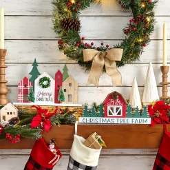 Christmas Wooden Tree Farm Tabletop Decor