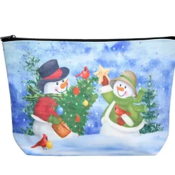 Christmas Zipper Pouch - Snowman or Gingerbread