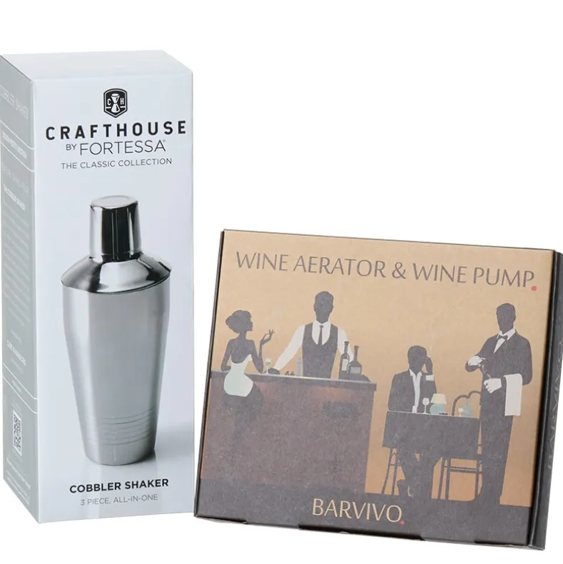Classic Cocktail Shaker or Wine Aerator & Pump