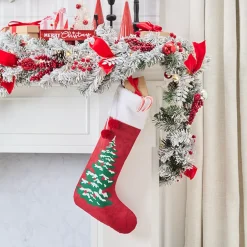 Classic Holiday Christmas Tree Stocking
