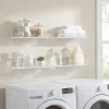 Clear Plastic Storage Shelves - Set of 4