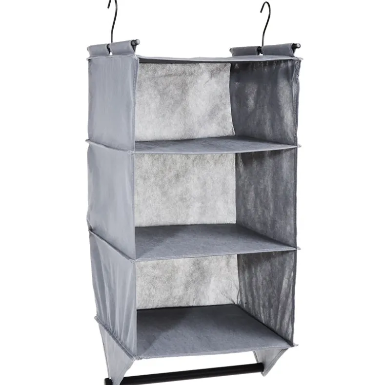 Closet Organizer with Hanging Bar for Clothes