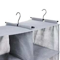 Closet Organizer with Hanging Bar for Clothes
