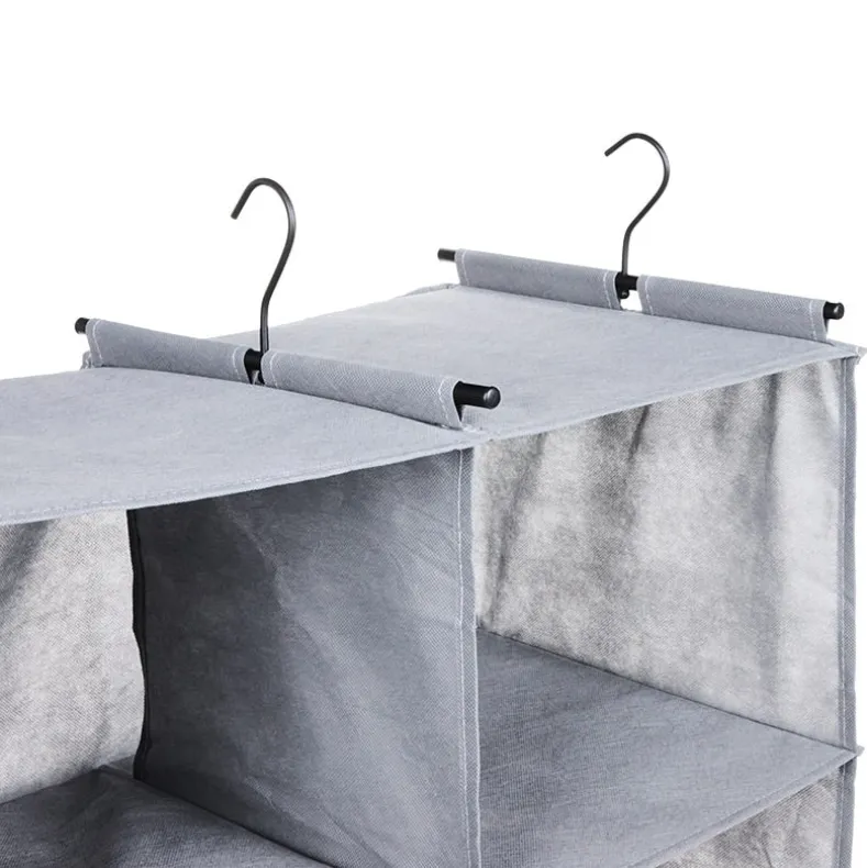 Closet Organizer with Hanging Bar for Clothes