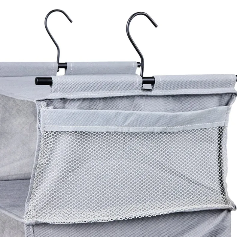 Closet Organizer with Hanging Bar for Clothes