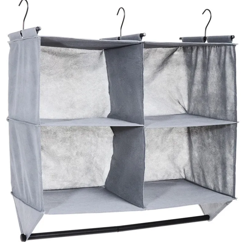Closet Organizer with Hanging Bar for Clothes