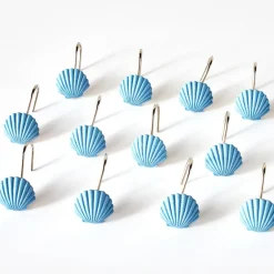 Coastal Garland Shower Curtain Hooks Set of 12