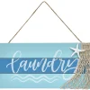 Coastal Laundry Collection - Wood Wall-Mounted Sign