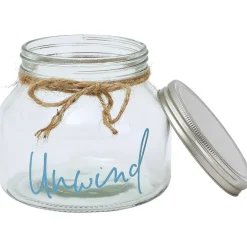 Coastal Laundry Storage Glass Jar
