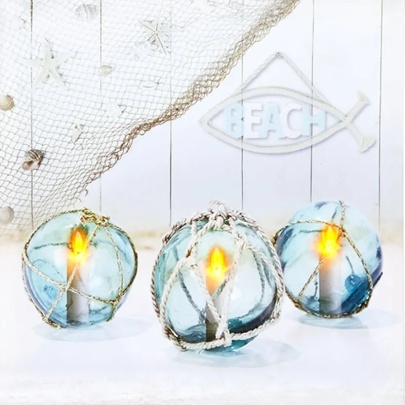 Coastal Lighted Canvas Wall Art - Buoys, Candle, or Coastal