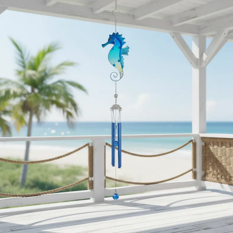 Coastal Windchime Sailboat or Seahorse