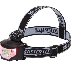 COB LED Head Lamp Red LED 200 Lumen 4 Modes Adjustable Headband