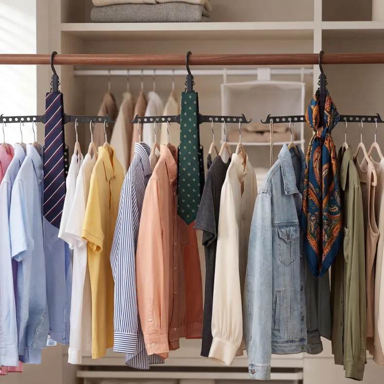 Collapsible Clothes Hanger for Closet - Set of 3