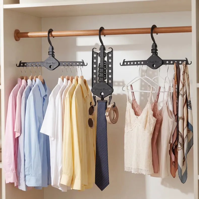 Collapsible Clothes Hanger for Closet - Set of 3