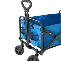 Collapsible Folding Wagon - Large Compartment and 2 Mesh Pockets
