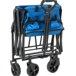 Collapsible Folding Wagon - Large Compartment and 2 Mesh Pockets