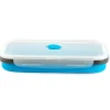 Collapsible Locking Lid Food Storage System Rectangle 8 pc Set