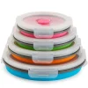 Collapsible Locking Lid Food Storage Round 8-Pc.