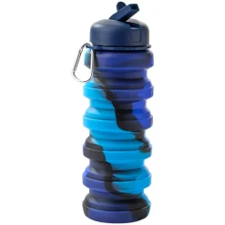 Collapsible Silicone Water Bottle - 17oz. - Outdoor, Hydration, Travel
