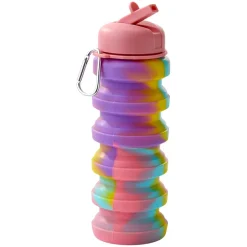 Collapsible Silicone Water Bottle - 17oz. - Outdoor, Hydration, Travel