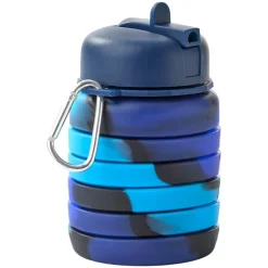 Collapsible Silicone Water Bottle - 17oz. - Outdoor, Hydration, Travel