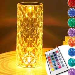 Color-Changing Table Lamp with Remote Control