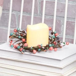 Colorful Country Berry Wreath, Garland or LED Candle